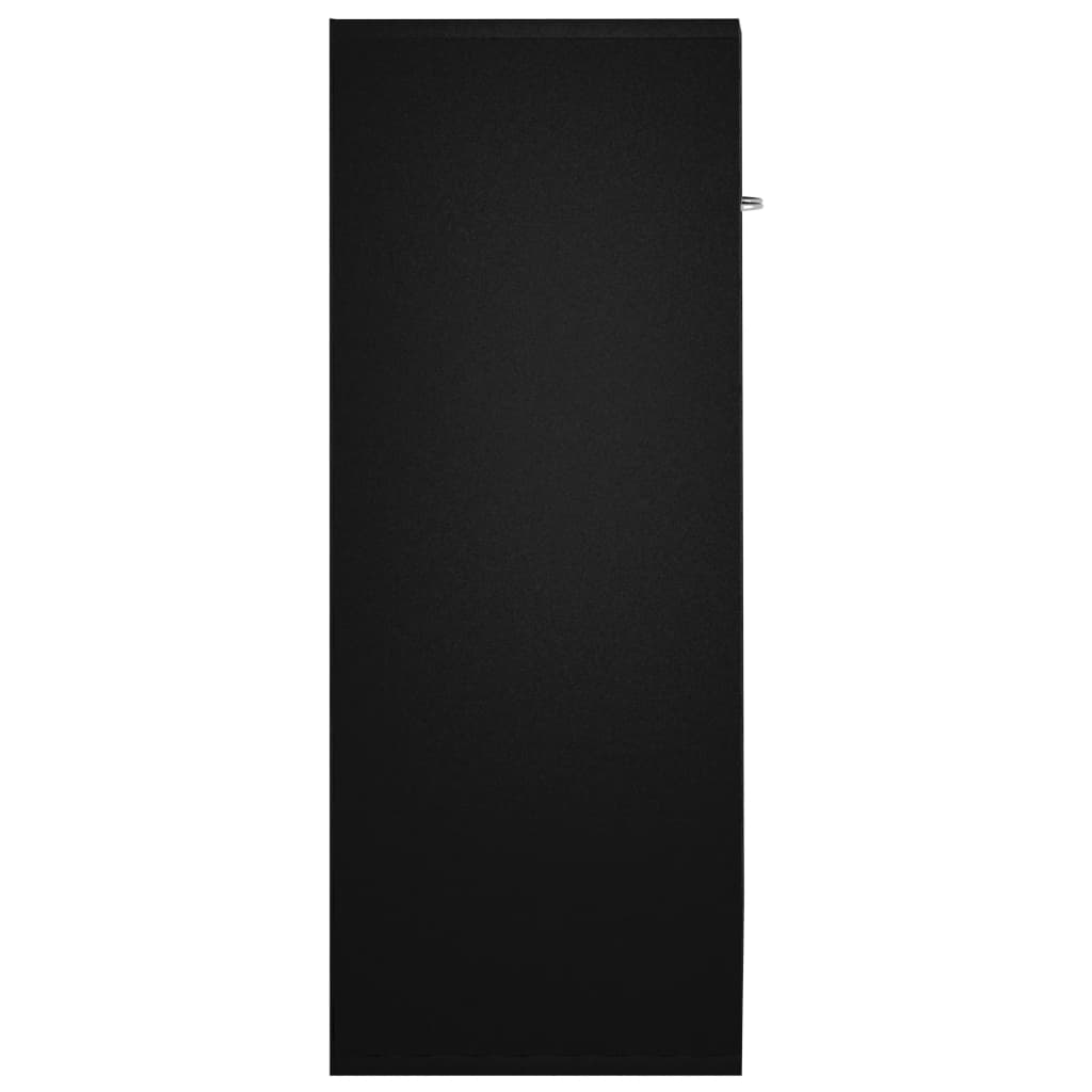 vidaXL Dulap, negru, 60x30x75 cm, lemn prelucrat