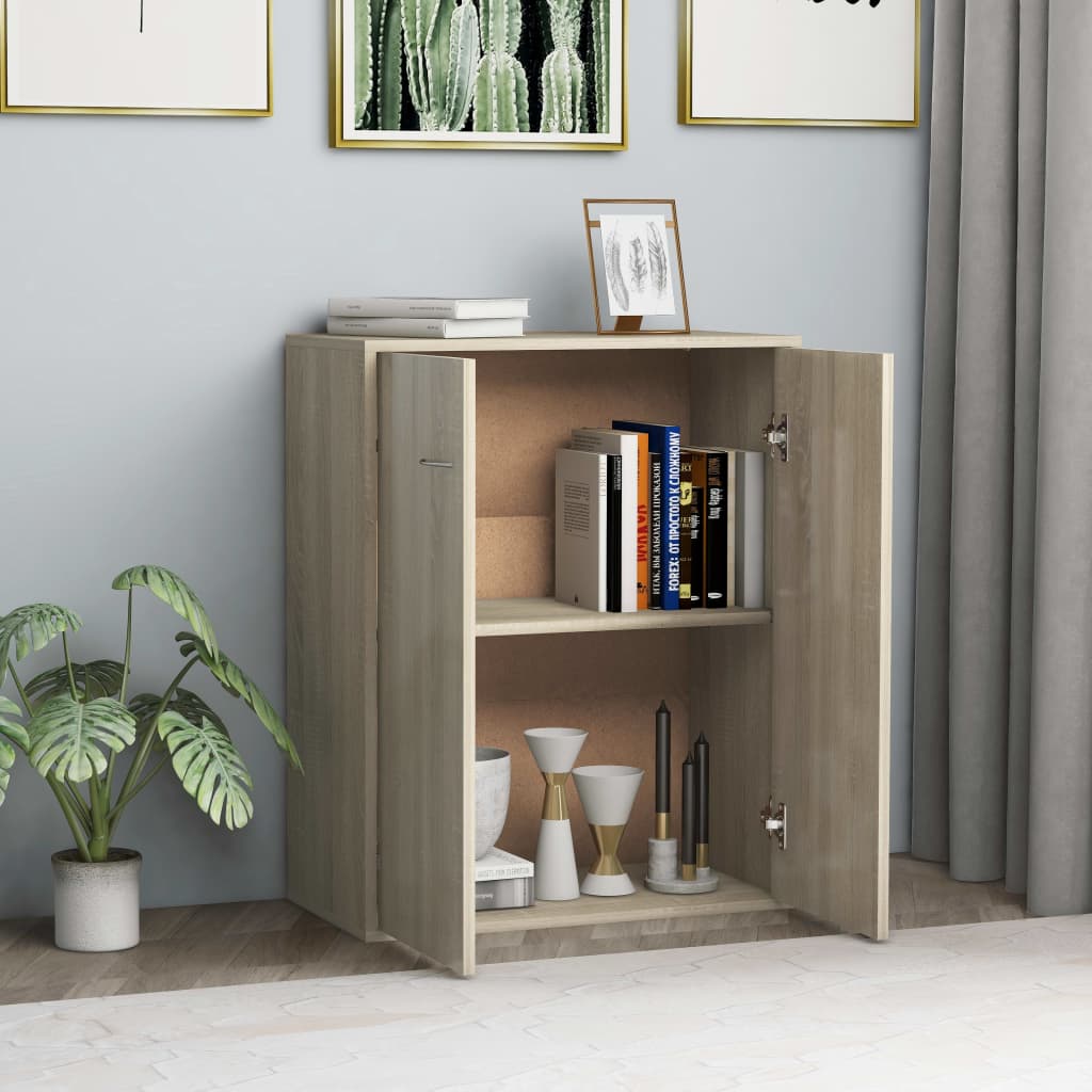 vidaXL Dulap, stejar Sonoma, 60 x 30 x 75 cm, lemn prelucrat
