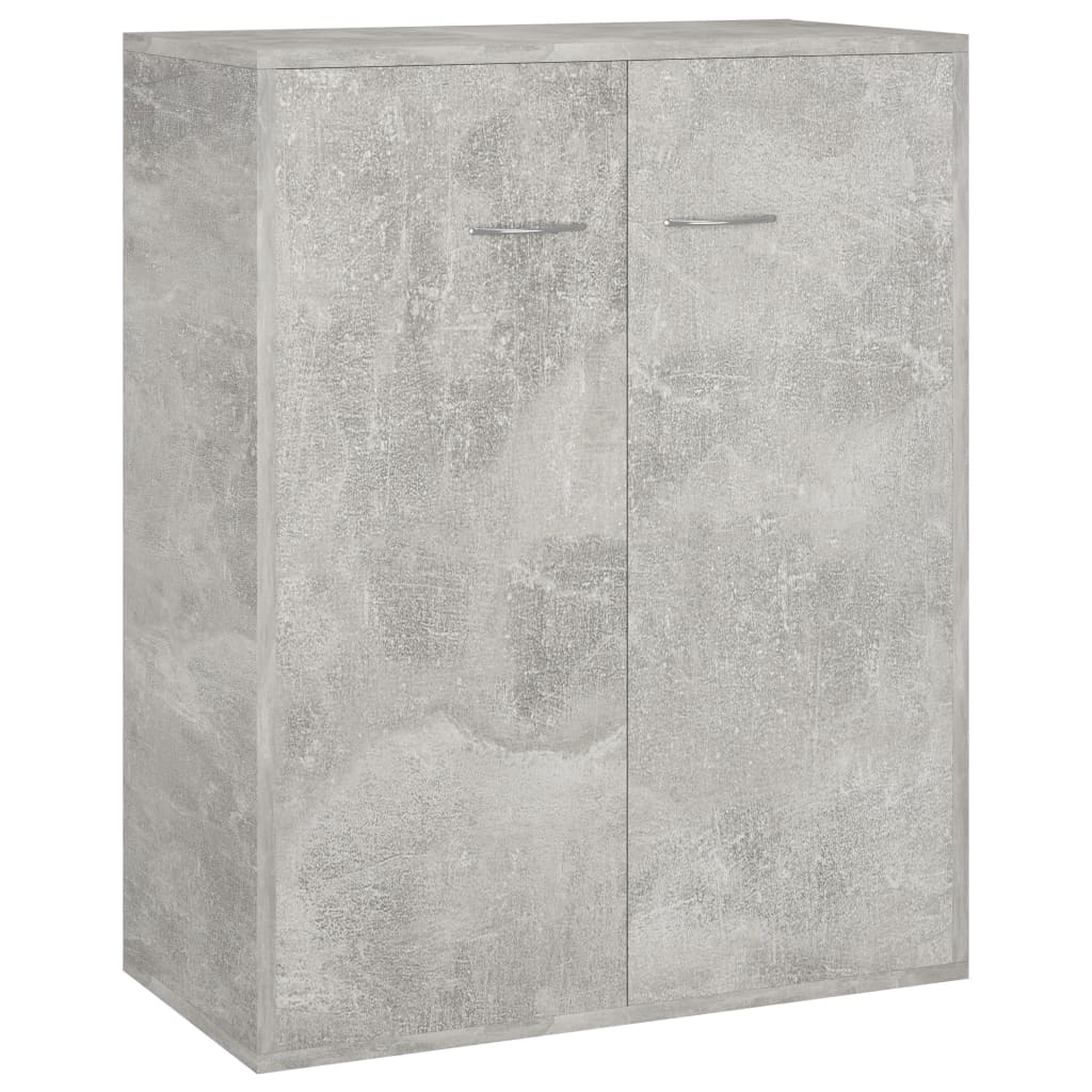 vidaXL Dulap, gri beton, 60x30x75 cm, lemn prelucrat