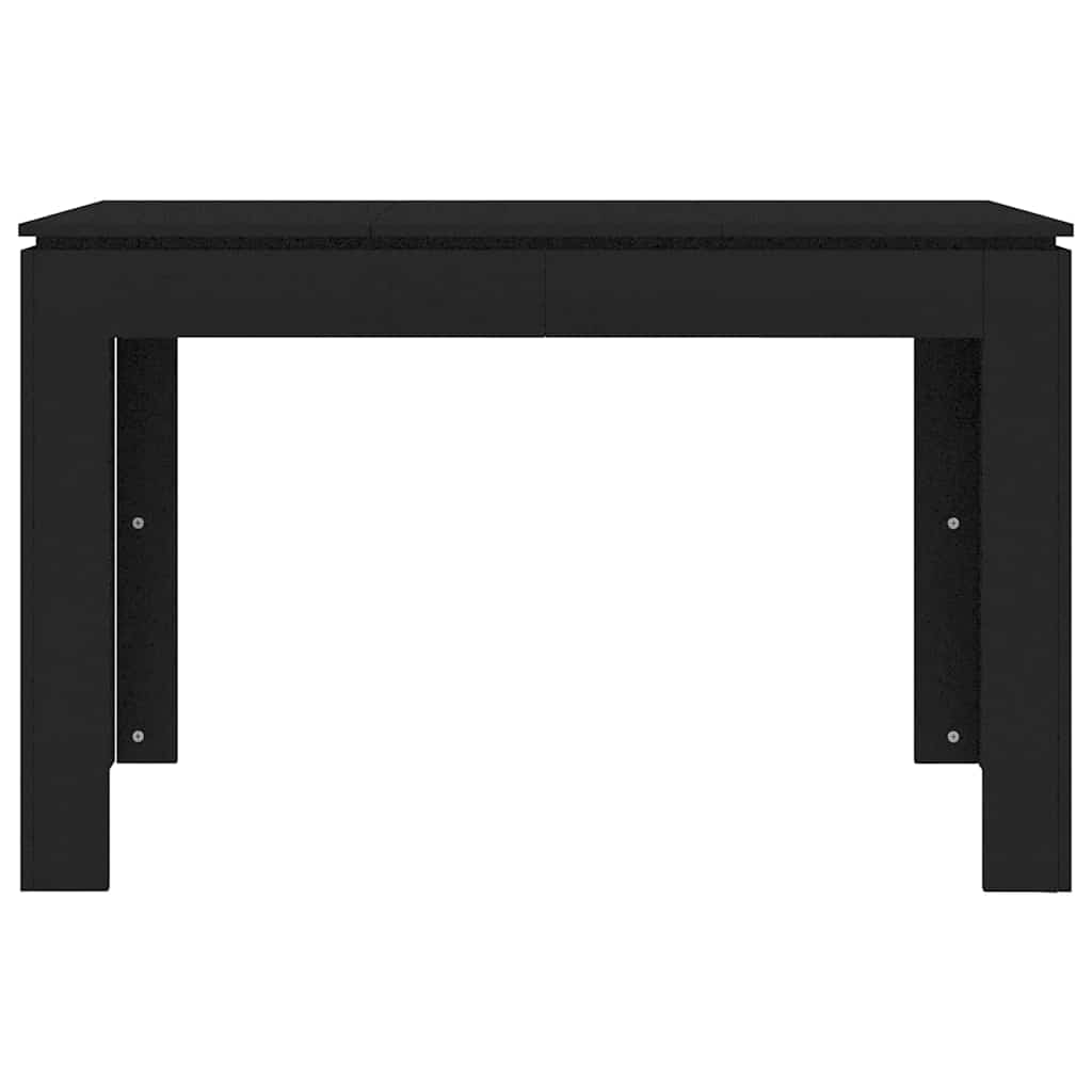 vidaXL Masă de bucătărie, negru, 120x60x76 cm, lemn prelucrat