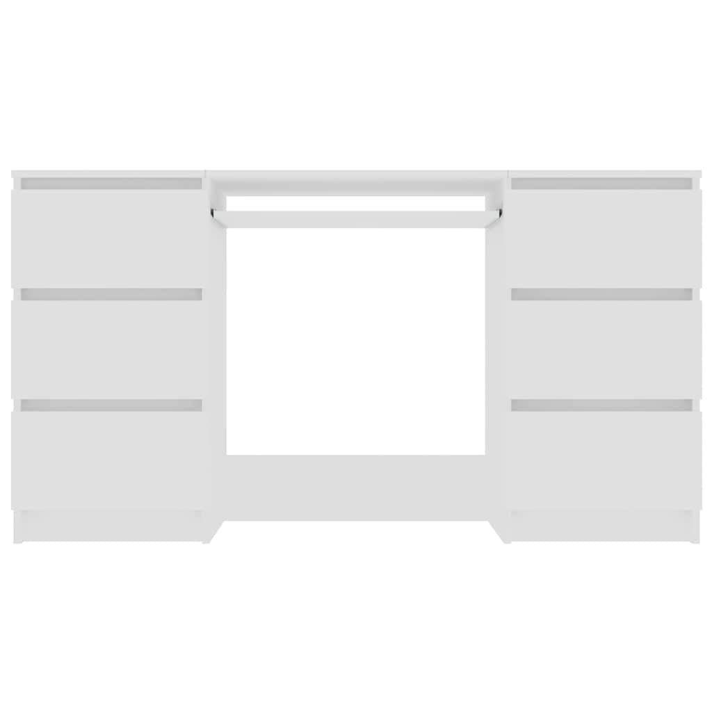 vidaXL Birou de scris, alb, 140x50x77 cm, lemn prelucrat