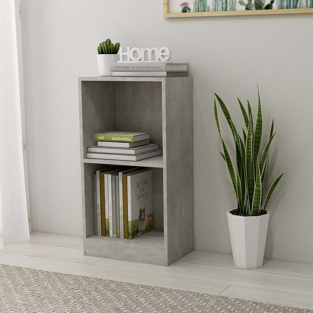 vidaXL Bibliotecă, gri beton, 40x24x75 cm, lemn prelucrat vidaXL Bibliotecă, gri beton, 40x24x75 cm, lemn prelucrat