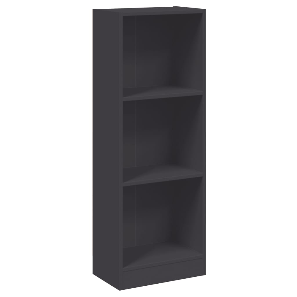 vidaXL Bibliotecă cu 3 rafturi, alb, 40x24x109 cm, lemn compozit