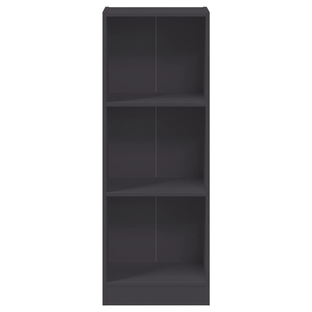 vidaXL Bibliotecă cu 3 rafturi, alb, 40x24x109 cm, lemn compozit