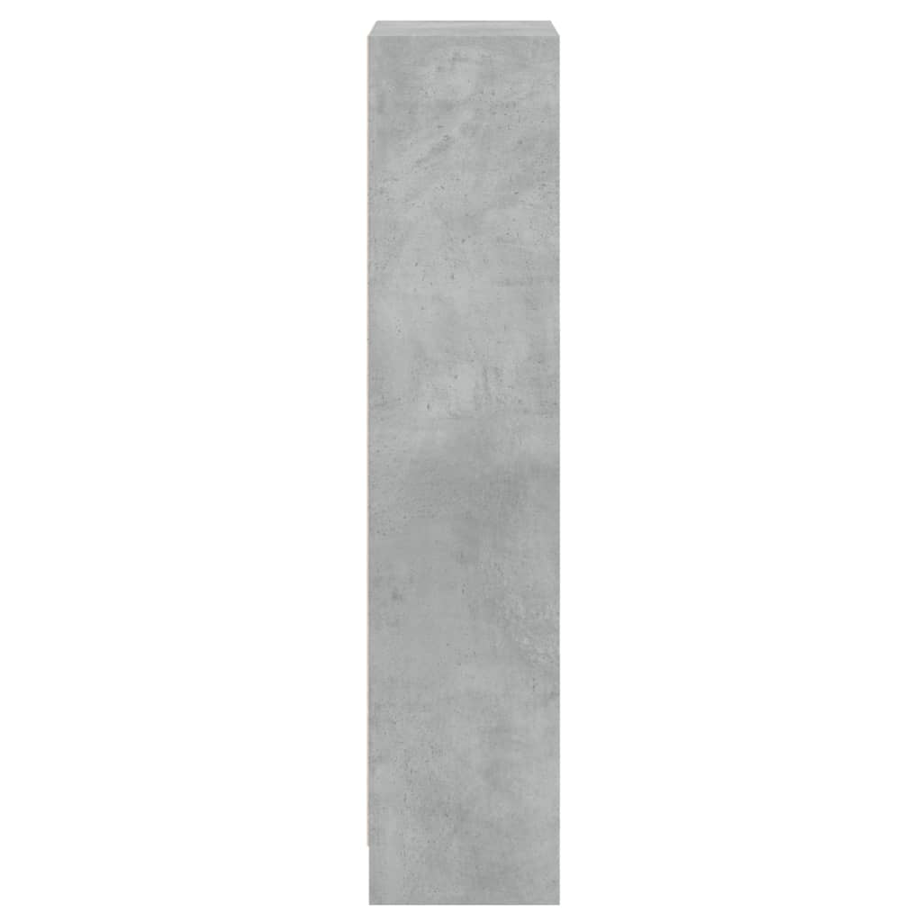 vidaXL Bibliotecă cu 3 rafturi, gri beton, 40x24x109 cm, lemn compozit vidaXL Bibliotecă cu 3 rafturi, gri beton, 40x24x109 cm, lemn compozit