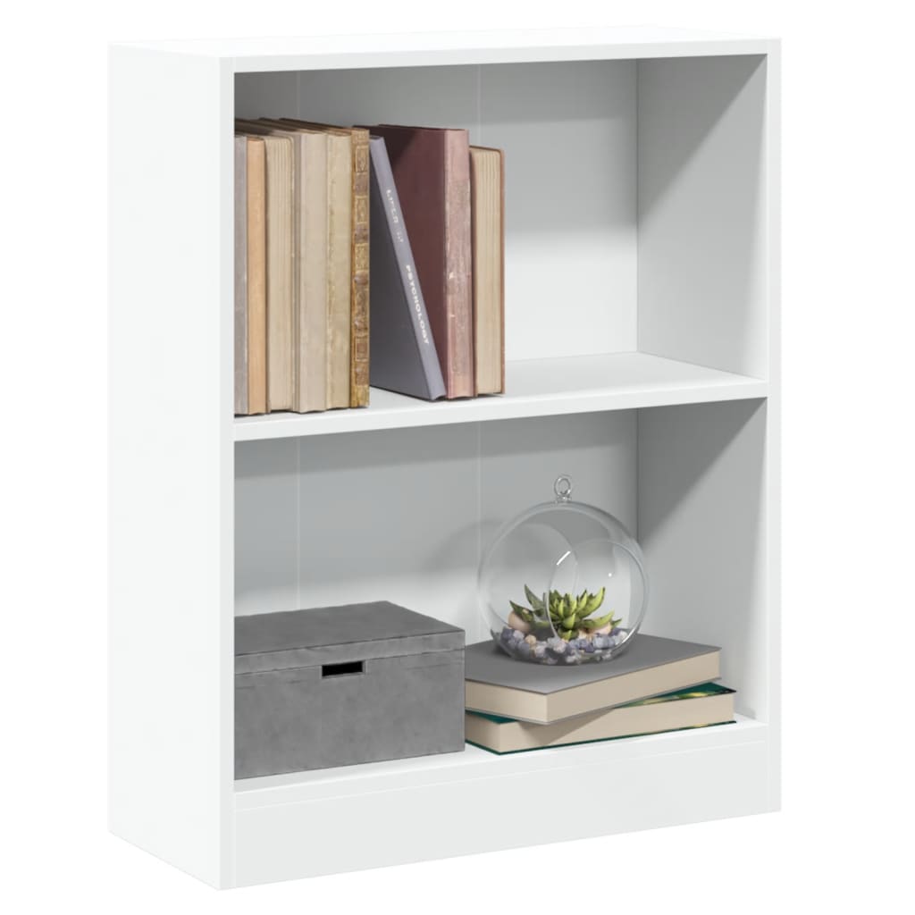 vidaXL Bibliotecă, alb, 60x24x76 cm, lemn compozit vidaXL Bibliotecă, alb, 60x24x76 cm, lemn compozit