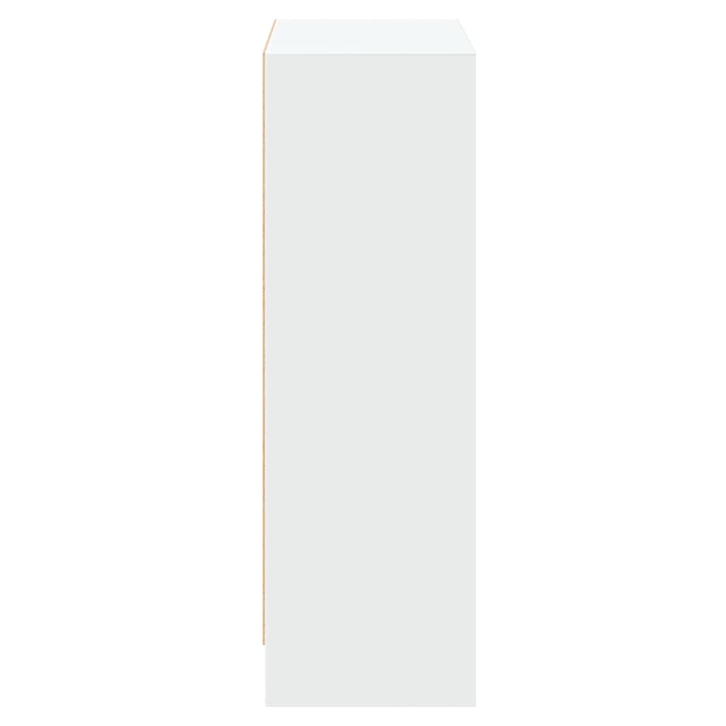 vidaXL Bibliotecă, alb, 60x24x76 cm, lemn compozit vidaXL Bibliotecă, alb, 60x24x76 cm, lemn compozit