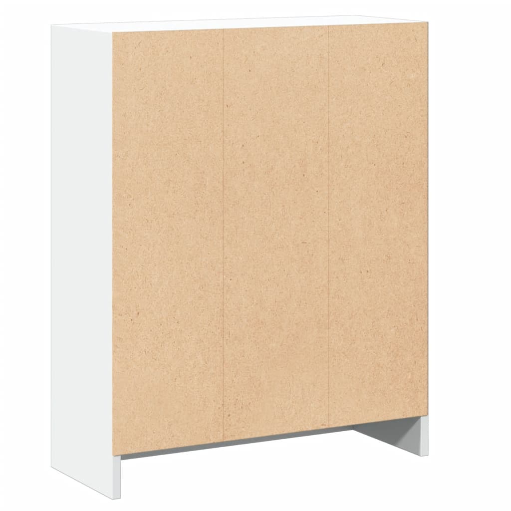 vidaXL Bibliotecă, alb, 60x24x76 cm, lemn compozit vidaXL Bibliotecă, alb, 60x24x76 cm, lemn compozit