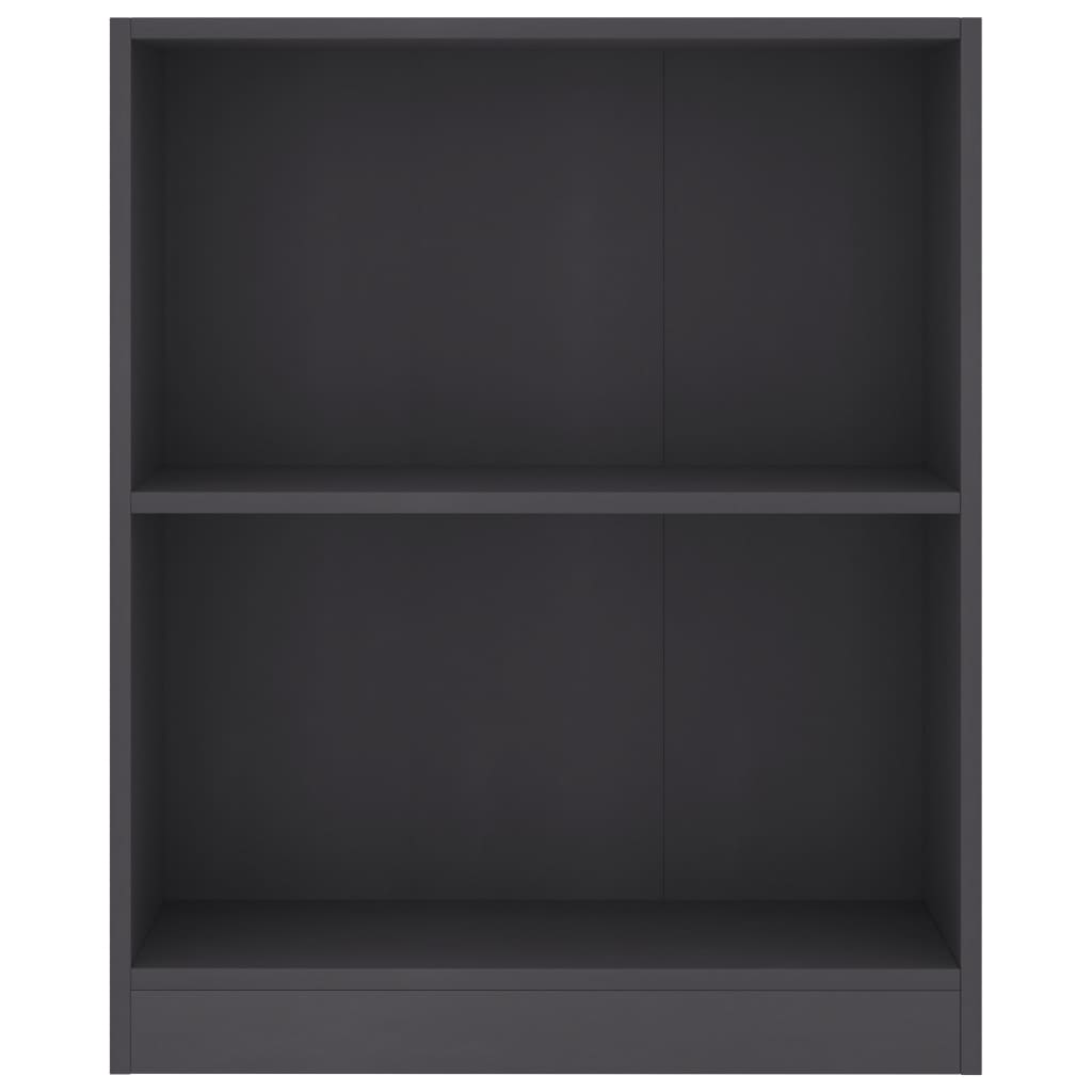vidaXL Bibliotecă, gri, 60x24x76 cm, lemn compozit vidaXL Bibliotecă, gri, 60x24x76 cm, lemn compozit