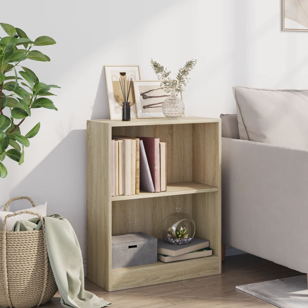 vidaXL Bibliotecă, stejar sonoma, 60x24x76 cm, lemn compozit vidaXL Bibliotecă, stejar sonoma, 60x24x76 cm, lemn compozit