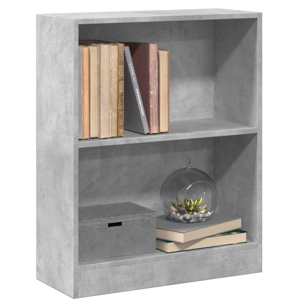 vidaXL Bibliotecă, gri beton, 60x24x76 cm, lemn compozit vidaXL Bibliotecă, gri beton, 60x24x76 cm, lemn compozit