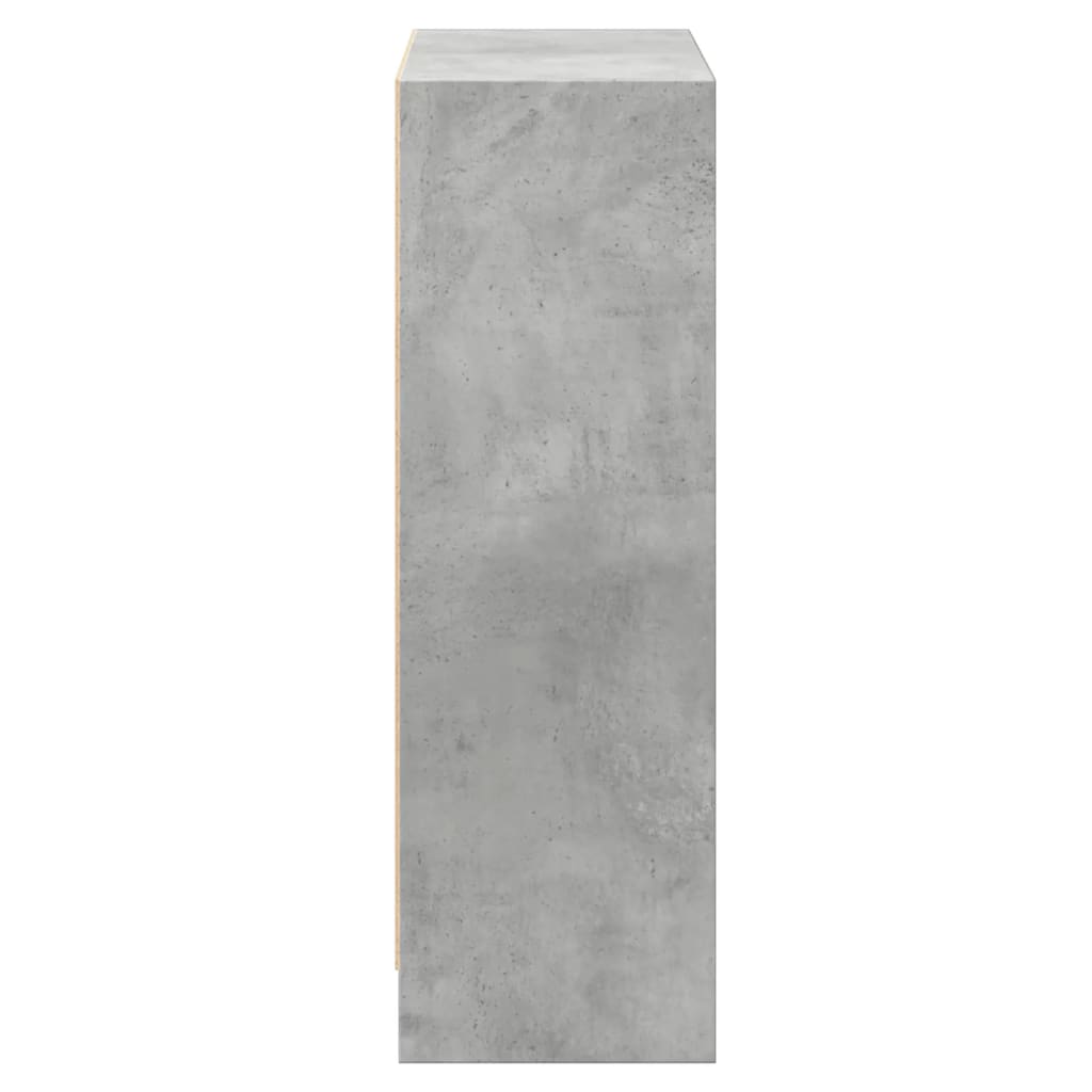 vidaXL Bibliotecă, gri beton, 60x24x76 cm, lemn compozit vidaXL Bibliotecă, gri beton, 60x24x76 cm, lemn compozit