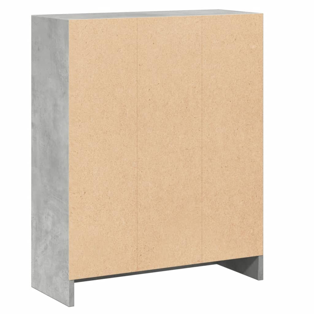 vidaXL Bibliotecă, gri beton, 60x24x76 cm, lemn compozit vidaXL Bibliotecă, gri beton, 60x24x76 cm, lemn compozit