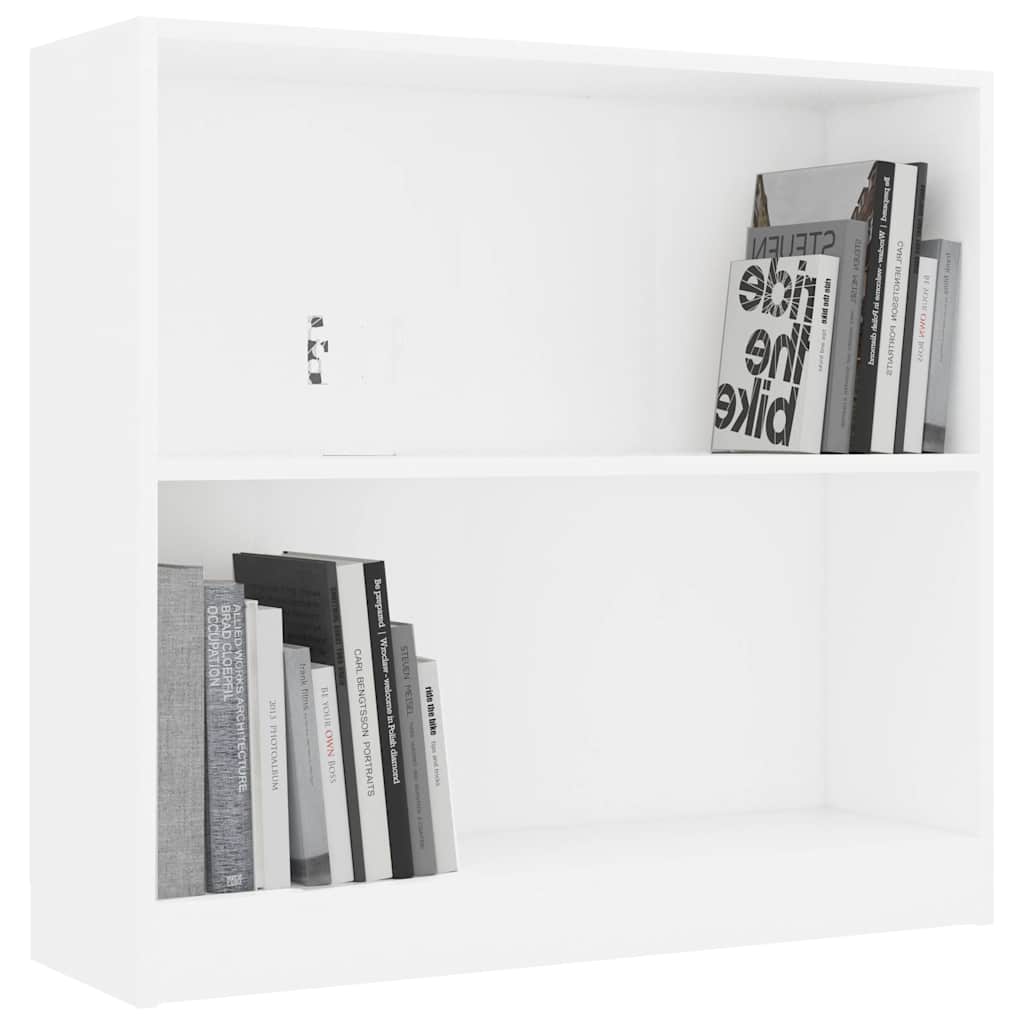 vidaXL Bibliotecă, alb, 80x24x75 cm, lemn prelucrat vidaXL Bibliotecă, alb, 80x24x75 cm, lemn prelucrat