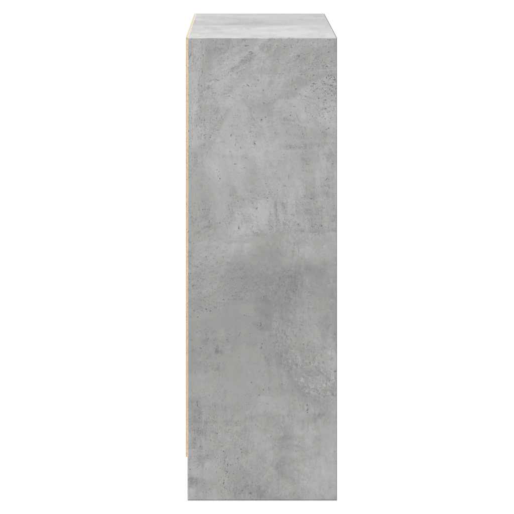 vidaXL Bibliotecă, gri beton, 80 x 24 x 75 cm, PAL vidaXL Bibliotecă, gri beton, 80 x 24 x 75 cm, PAL