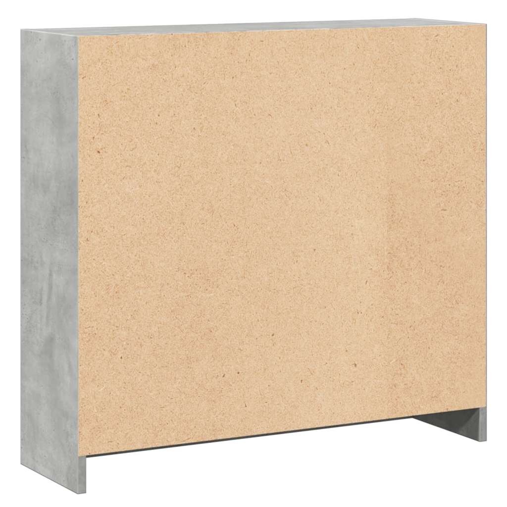 vidaXL Bibliotecă, gri beton, 80 x 24 x 75 cm, PAL vidaXL Bibliotecă, gri beton, 80 x 24 x 75 cm, PAL