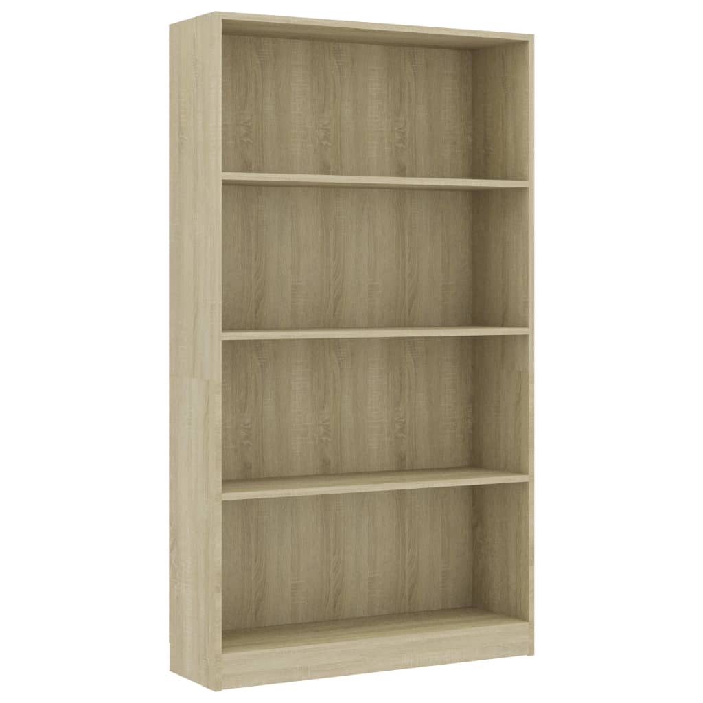 vidaXL Bibliotecă 4 rafturi stejar sonoma 80x24x142 cm lemn prelucrat