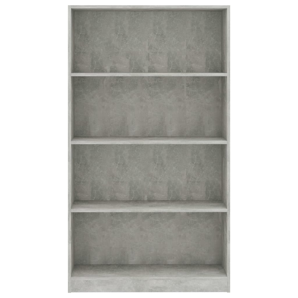 vidaXL Bibliotecă cu 4 rafturi gri beton, 80x24x142 cm, lemn prelucrat vidaXL Bibliotecă cu 4 rafturi gri beton, 80x24x142 cm, lemn prelucrat