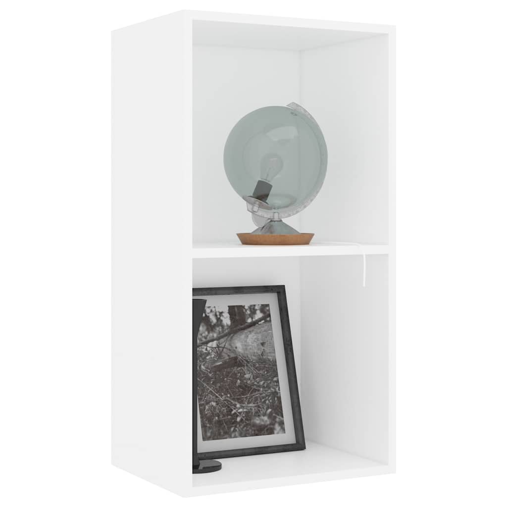 vidaXL Bibliotecă, alb, 40x30x76,5 cm, lemn prelucrat vidaXL Bibliotecă, alb, 40x30x76,5 cm, lemn prelucrat
