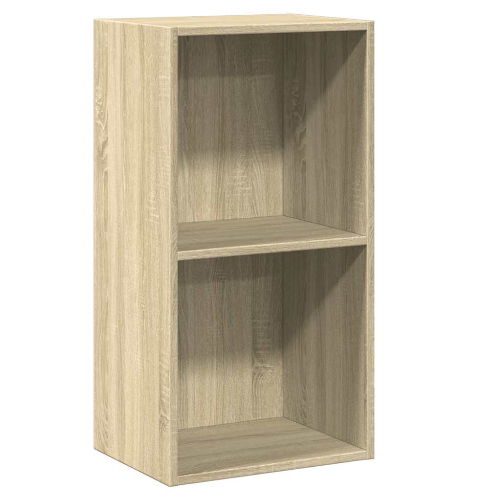 vidaXL Bibliotecă 2 rafturi stejar sonoma 40x30x76,5 cm lemn prelucrat