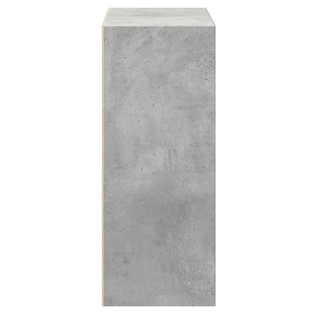 vidaXL Bibliotecă, 2 rafturi, gri beton, 40 x 30 x 76,5 cm, PAL vidaXL Bibliotecă, 2 rafturi, gri beton, 40 x 30 x 76,5 cm, PAL