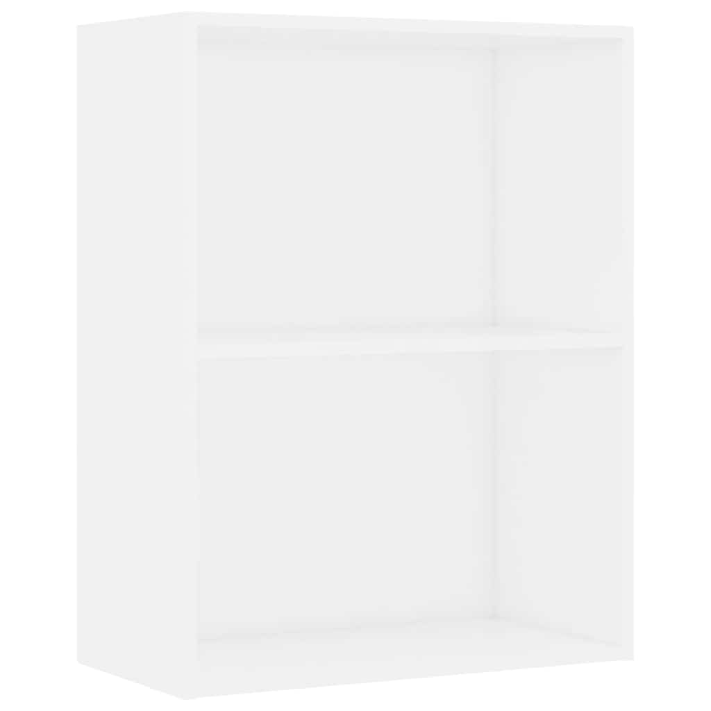 vidaXL Bibliotecă, alb, 60x30x76,5 cm, lemn prelucrat vidaXL Bibliotecă, alb, 60x30x76,5 cm, lemn prelucrat