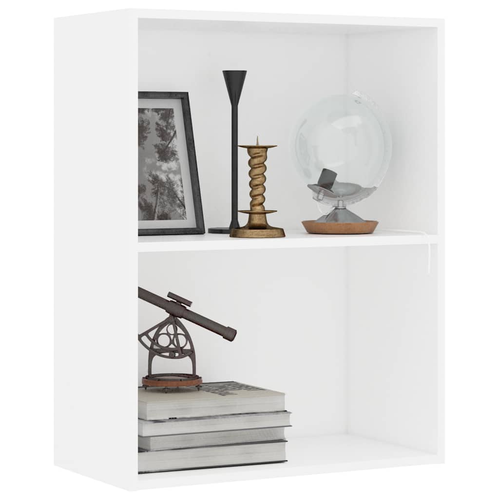 vidaXL Bibliotecă, alb, 60x30x76,5 cm, lemn prelucrat vidaXL Bibliotecă, alb, 60x30x76,5 cm, lemn prelucrat