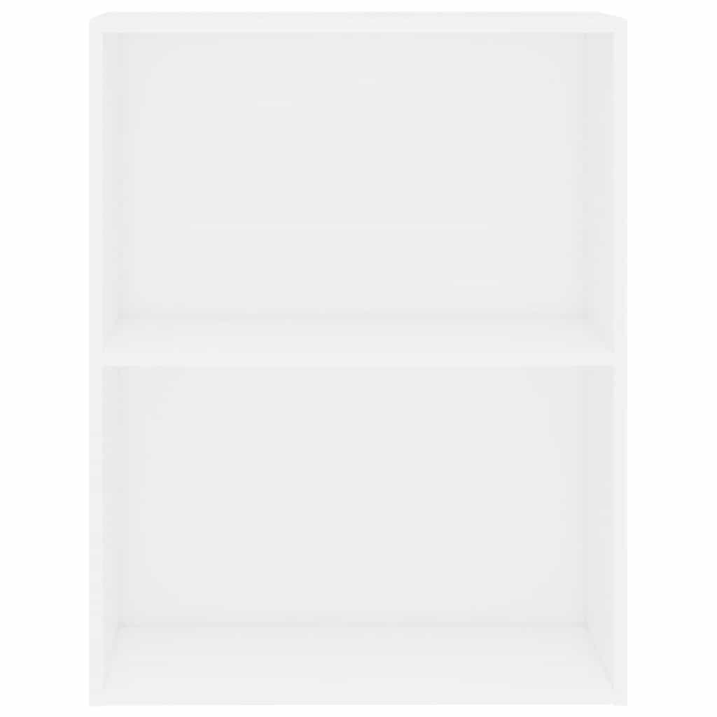 vidaXL Bibliotecă, alb, 60x30x76,5 cm, lemn prelucrat vidaXL Bibliotecă, alb, 60x30x76,5 cm, lemn prelucrat