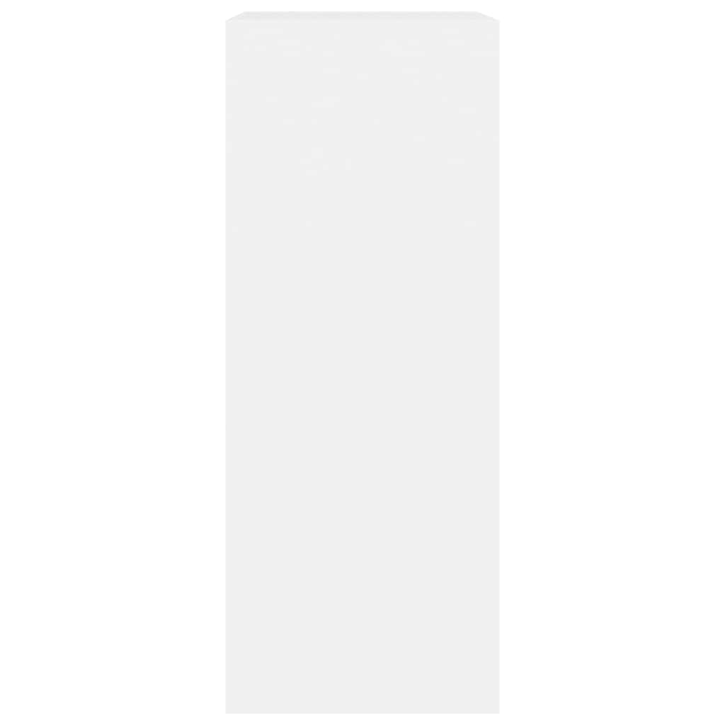 vidaXL Bibliotecă, alb, 60x30x76,5 cm, lemn prelucrat vidaXL Bibliotecă, alb, 60x30x76,5 cm, lemn prelucrat