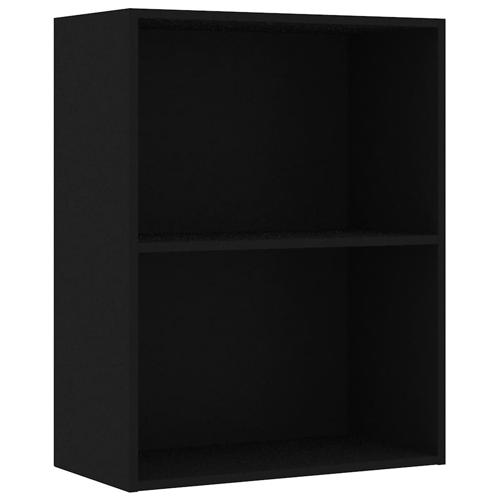 vidaXL Bibliotecă, negru, 60x30x76,5 cm, lemn prelucrat vidaXL Bibliotecă, negru, 60x30x76,5 cm, lemn prelucrat