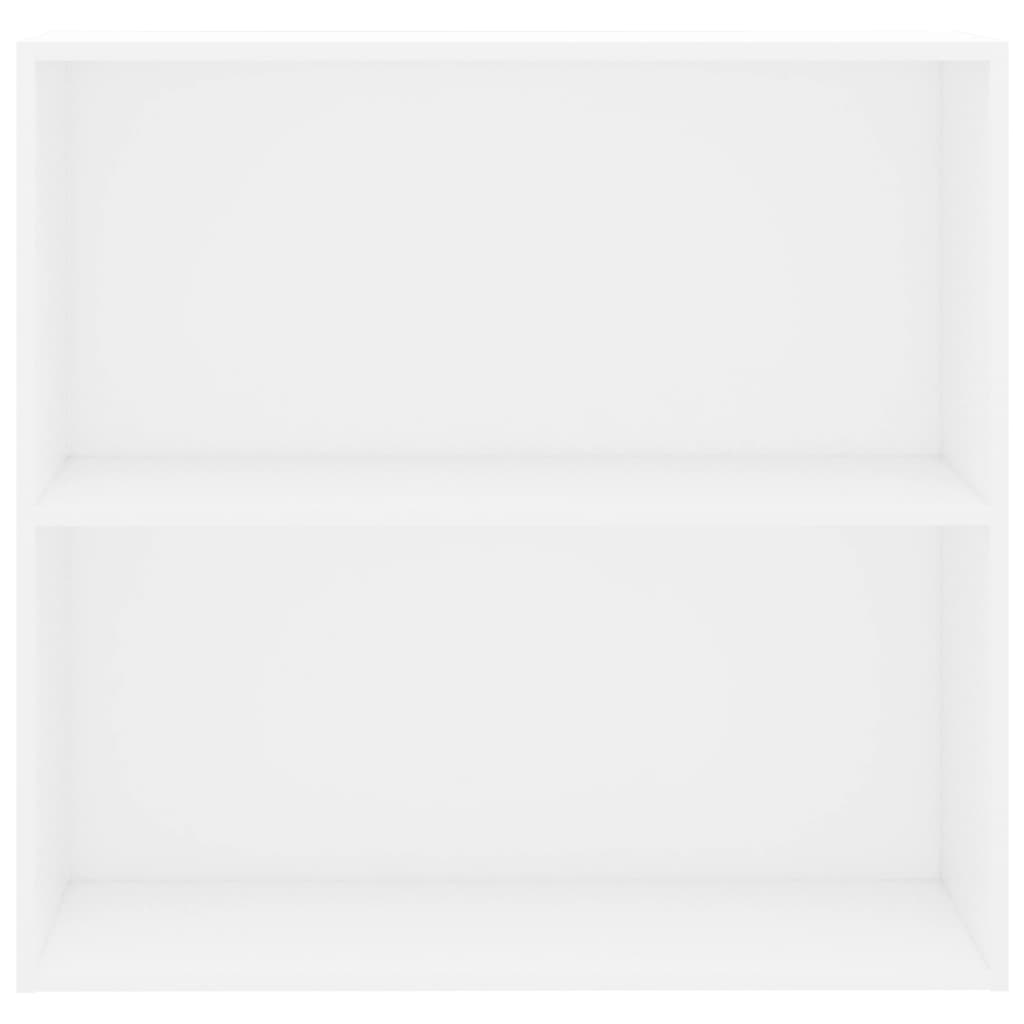 vidaXL Bibliotecă, alb, 80x30x76,5 cm, lemn prelucrat