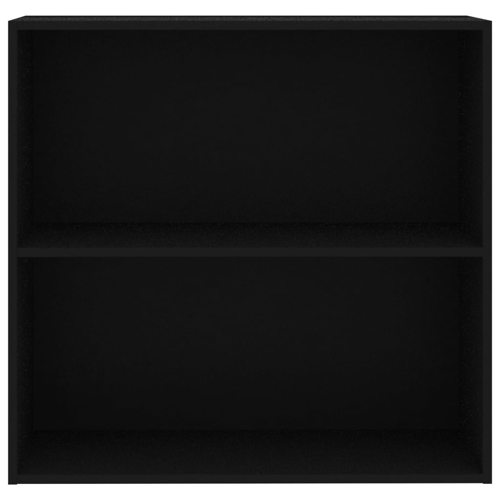vidaXL Bibliotecă, negru, 80x30x76,5 cm, lemn prelucrat vidaXL Bibliotecă, negru, 80x30x76,5 cm, lemn prelucrat
