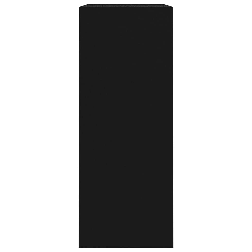 vidaXL Bibliotecă, negru, 80x30x76,5 cm, lemn prelucrat vidaXL Bibliotecă, negru, 80x30x76,5 cm, lemn prelucrat