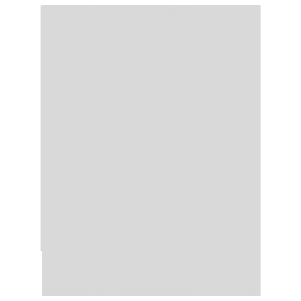 vidaXL Noptiere, 2 buc., alb, 40x30x40 cm, lemn prelucrat