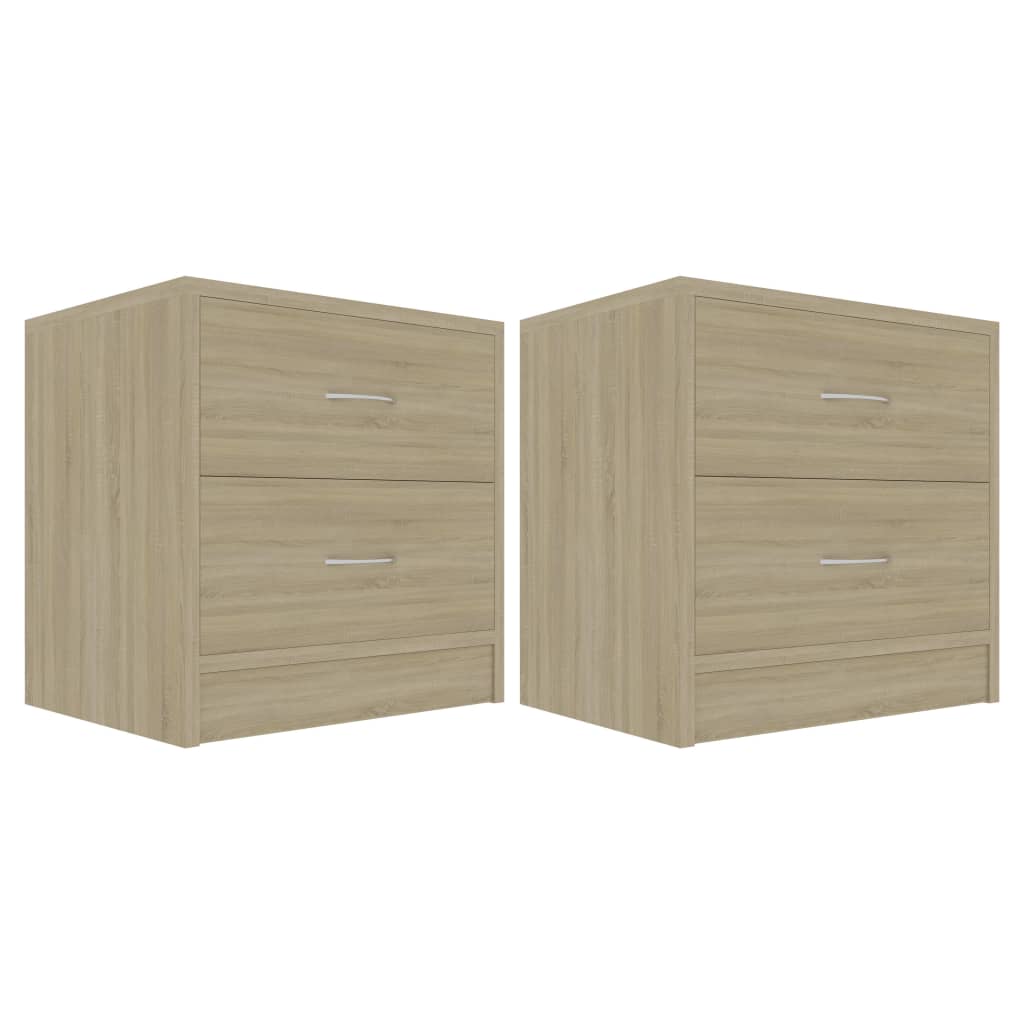 vidaXL Noptiere, 2 buc., stejar sonoma, 40x30x40 cm, lemn prelucrat vidaXL Noptiere, 2 buc., stejar sonoma, 40x30x40 cm, lemn prelucrat