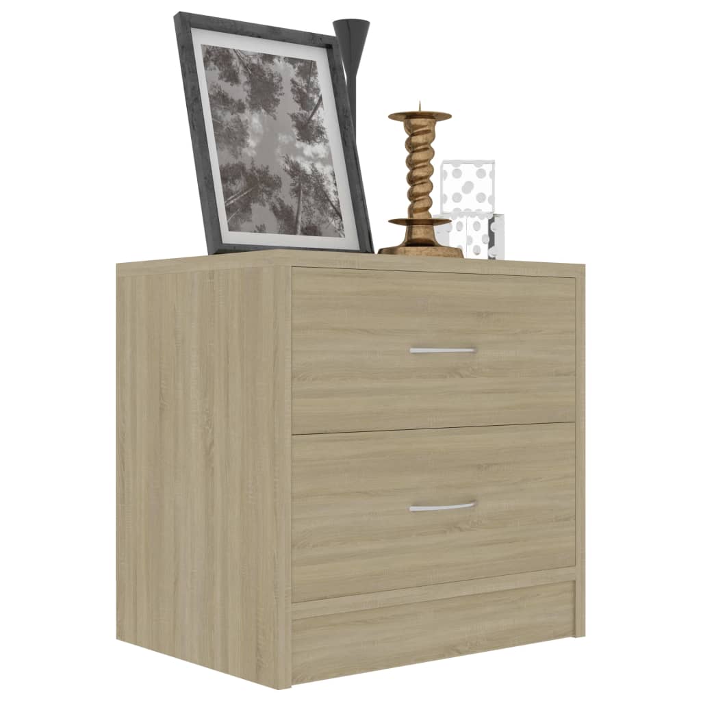 vidaXL Noptiere, 2 buc., stejar sonoma, 40x30x40 cm, lemn prelucrat vidaXL Noptiere, 2 buc., stejar sonoma, 40x30x40 cm, lemn prelucrat