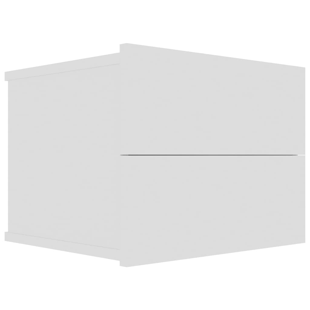 vidaXL Noptiere, 2 buc., alb, 40x30x30 cm, lemn prelucrat vidaXL Noptiere, 2 buc., alb, 40x30x30 cm, lemn prelucrat