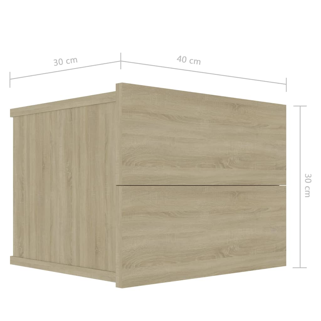 vidaXL Noptieră, stejar Sonoma, 40 x 30 x 30 cm, PAL vidaXL Noptieră, stejar Sonoma, 40 x 30 x 30 cm, PAL