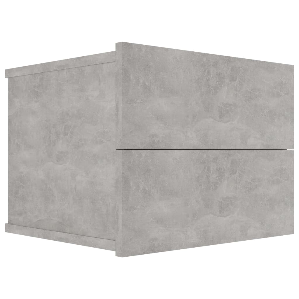 vidaXL Noptieră, gri beton, 40x30x30 cm, lemn prelucrat