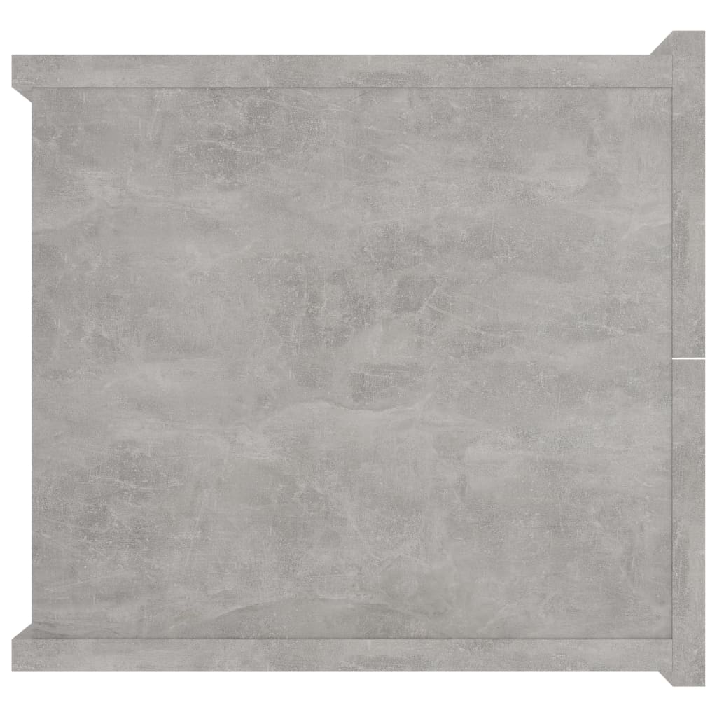 vidaXL Noptiere, 2 buc., gri beton, 40x30x30 cm, lemn prelucrat