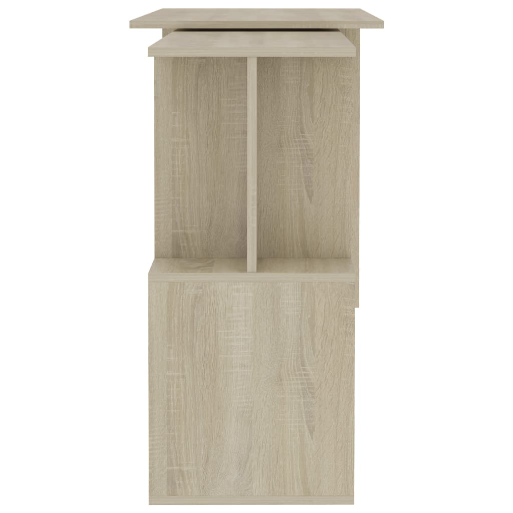 vidaXL Birou de colț, stejar sonoma, 200x50x76 cm, lemn prelucrat