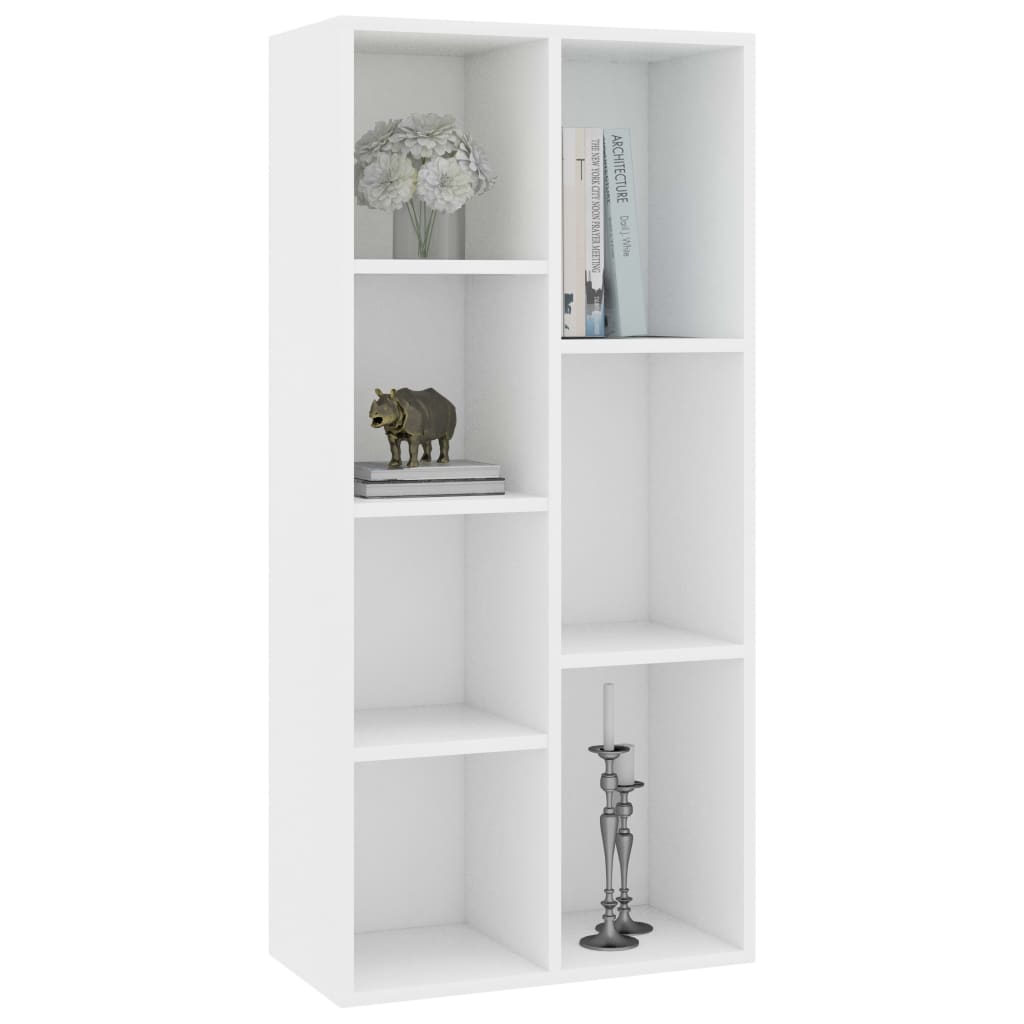 vidaXL Bibliotecă, alb, 50x25x106 cm, lemn prelucrat vidaXL Bibliotecă, alb, 50x25x106 cm, lemn prelucrat