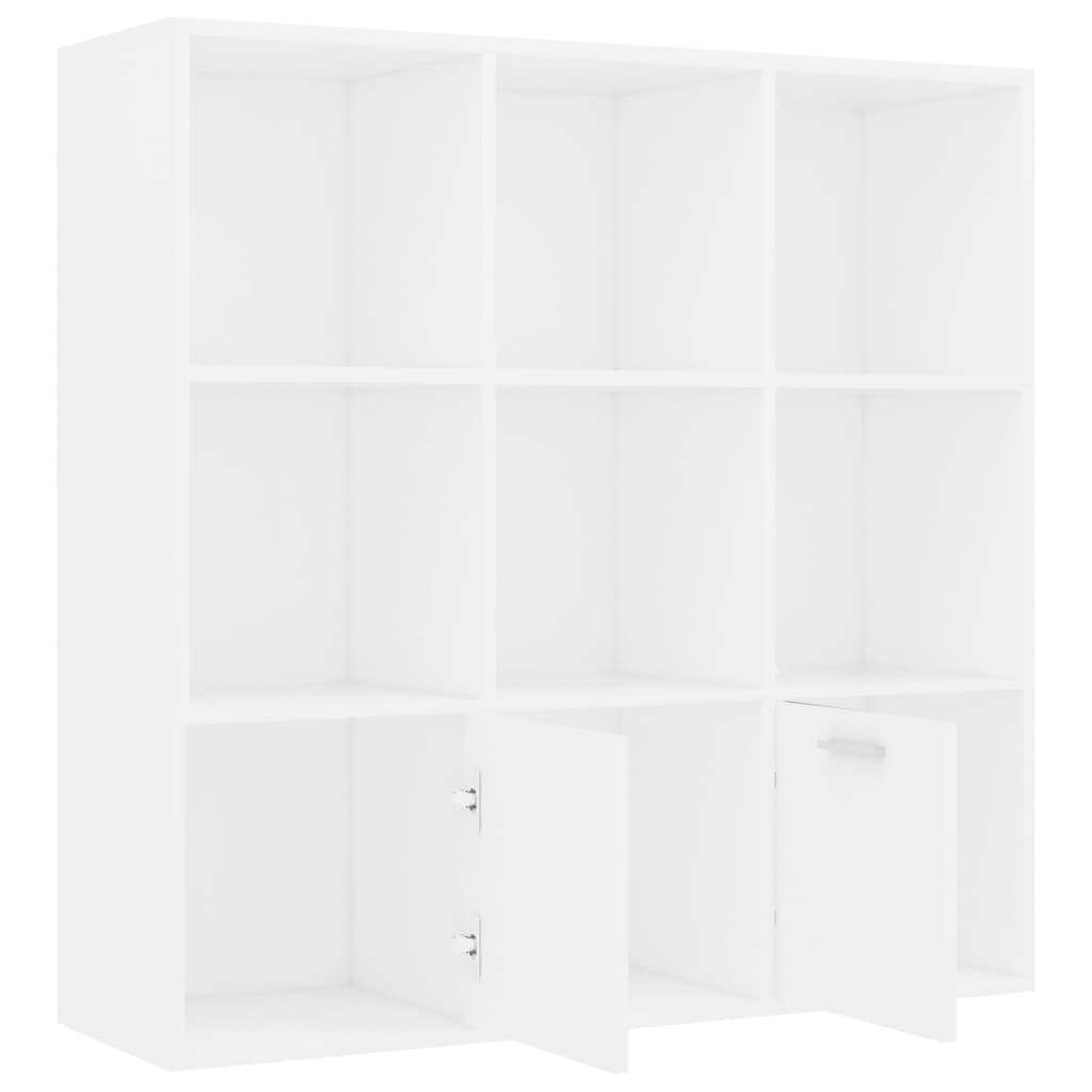 vidaXL Bibliotecă, alb, 98 x 30 x 98 cm, lemn prelucrat vidaXL Bibliotecă, alb, 98 x 30 x 98 cm, lemn prelucrat