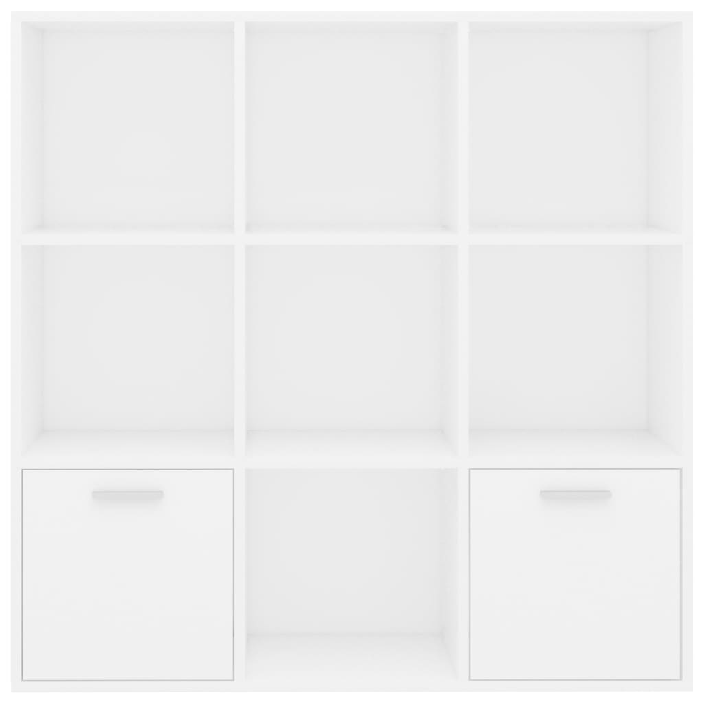 vidaXL Bibliotecă, alb, 98 x 30 x 98 cm, lemn prelucrat vidaXL Bibliotecă, alb, 98 x 30 x 98 cm, lemn prelucrat