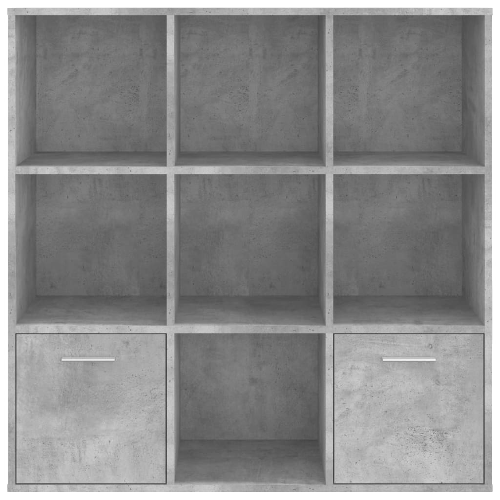vidaXL Bibliotecă, gri beton, 98x30x98 cm, lemn compozit vidaXL Bibliotecă, gri beton, 98x30x98 cm, lemn compozit