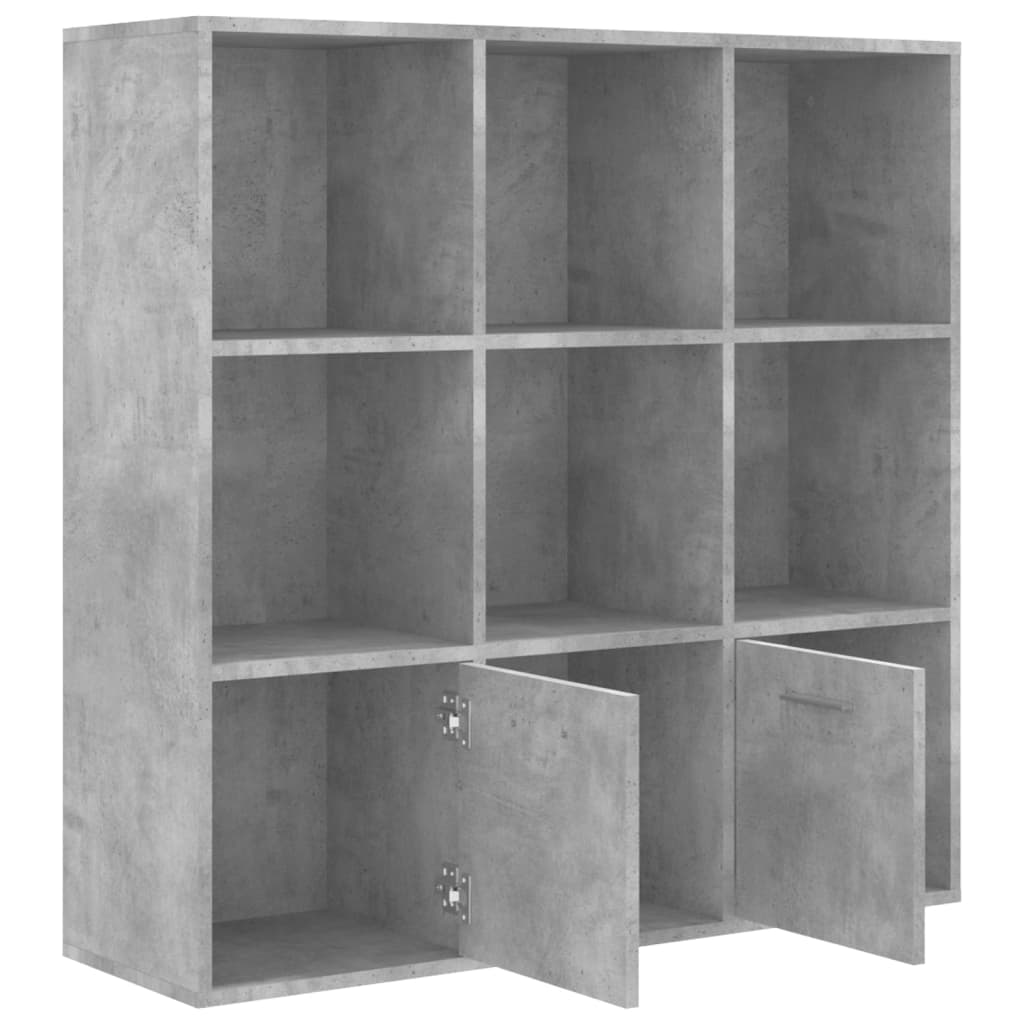 vidaXL Bibliotecă, gri beton, 98x30x98 cm, lemn compozit vidaXL Bibliotecă, gri beton, 98x30x98 cm, lemn compozit