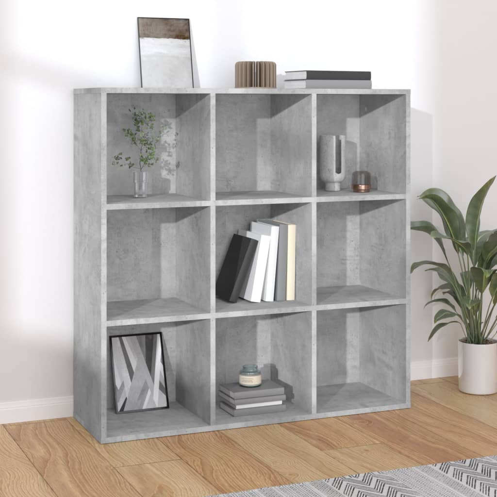 vidaXL Bibliotecă, gri beton, 98x29x97,5 cm, lemn prelucrat vidaXL Bibliotecă, gri beton, 98x29x97,5 cm, lemn prelucrat
