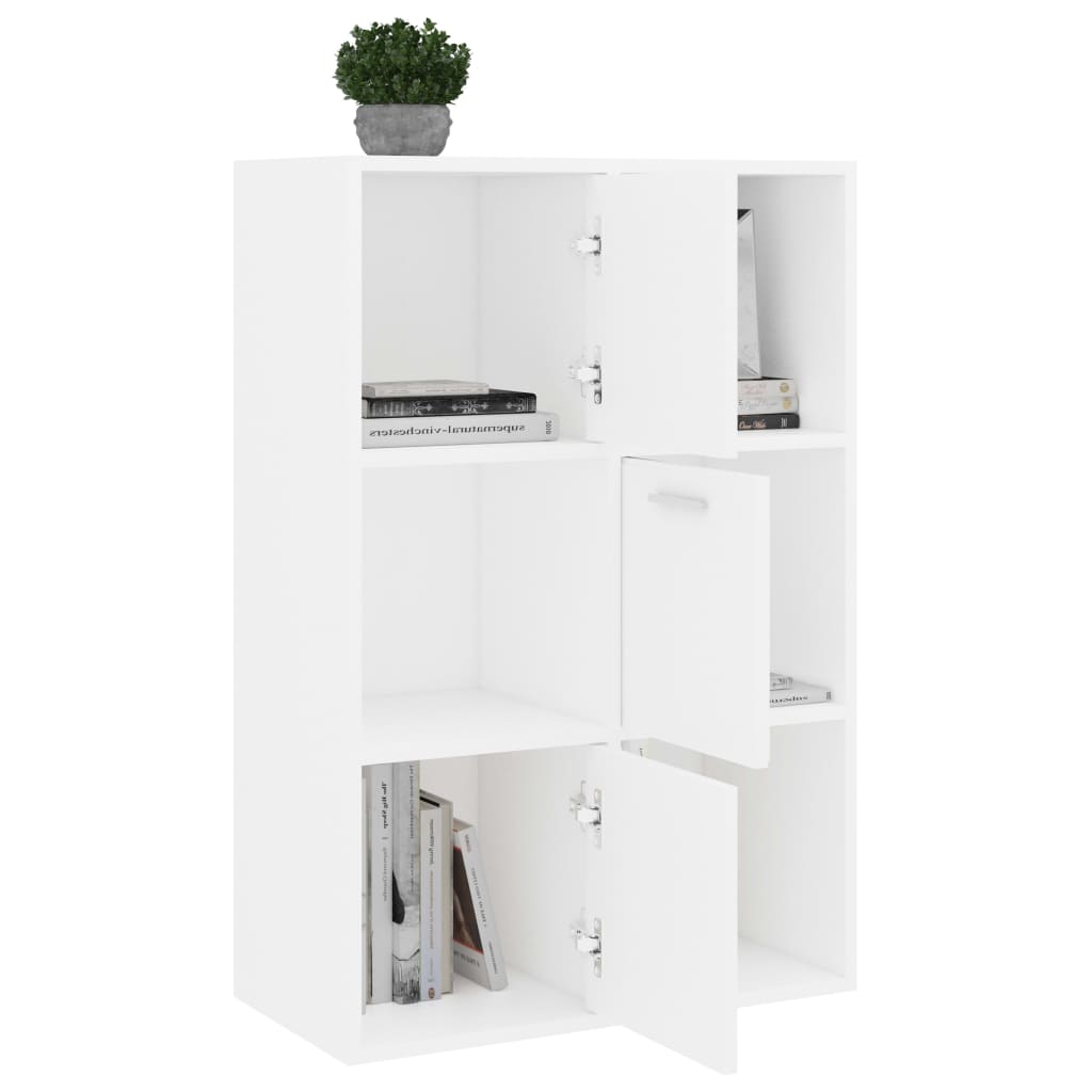 vidaXL Dulap de depozitare, alb, 60 x 29,5 x 90 cm, lemn prelucrat vidaXL Dulap de depozitare, alb, 60 x 29,5 x 90 cm, lemn prelucrat