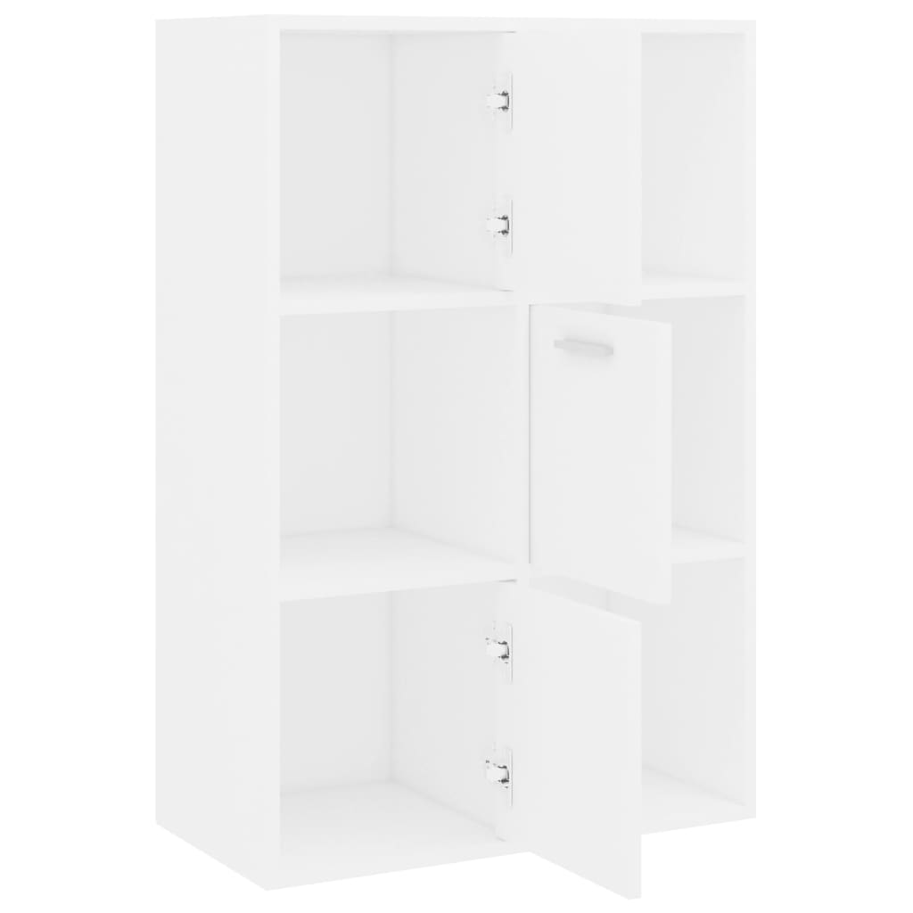 vidaXL Dulap de depozitare, alb, 60 x 29,5 x 90 cm, lemn prelucrat vidaXL Dulap de depozitare, alb, 60 x 29,5 x 90 cm, lemn prelucrat