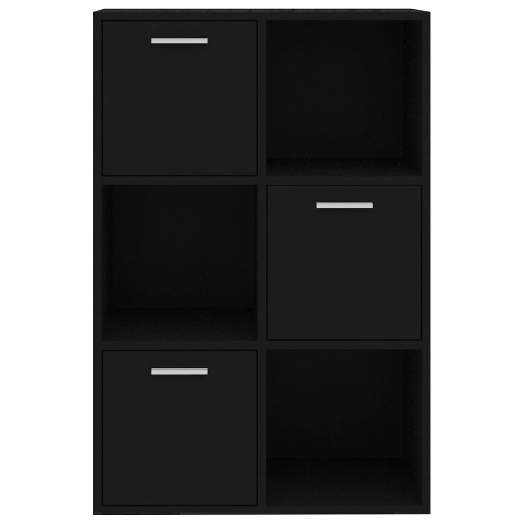 vidaXL Dulap de depozitare, negru, 60 x 29,5 x 90 cm, lemn prelucrat vidaXL Dulap de depozitare, negru, 60 x 29,5 x 90 cm, lemn prelucrat